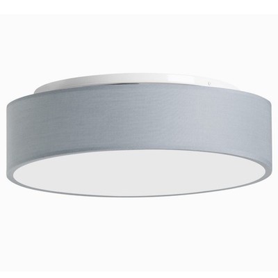 Zedelmaier Decken Leuchte Lampe Metall Textil grau 50x12 cm