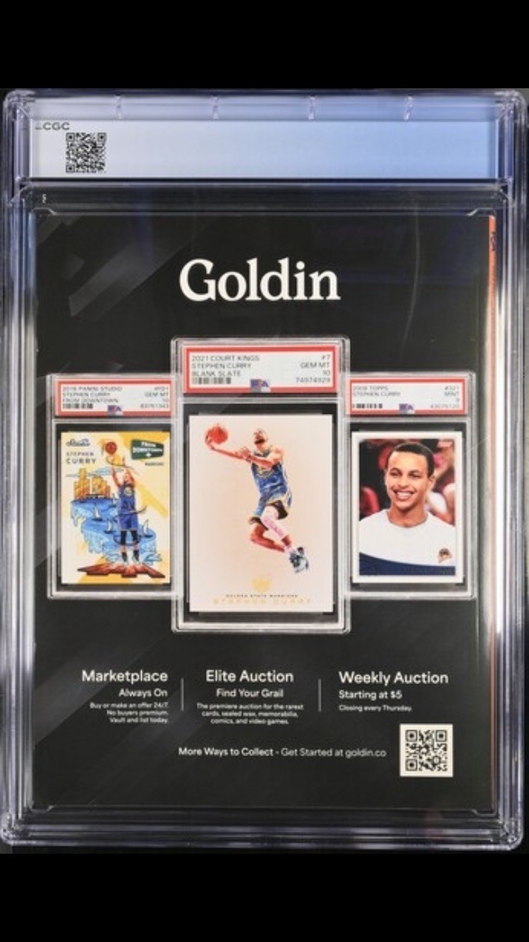 Stephen Curry PSA Magazine CGC 9.4 #19 July 2023 Warriors Legend Orange Cover  view 2