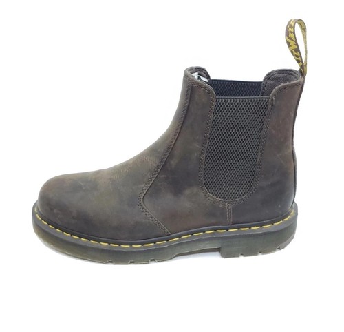 Dr. Martens Chelsea Sicherheit Arbeitsstiefel Braun Leder Rutschfest Herren US 10