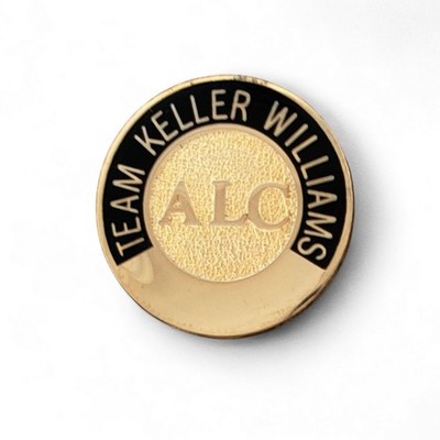 Keller Williams Realty ALC Team Lapel Pin Gold & Black Real Estate Award