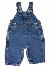 Vintage OshKosh B  gosh Denim Shortalls Overalls 3-6M Baby Carpenter 90s 8428005