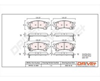 Dr!ve+ Bremsbelagsatz, Scheibenbremse Vorderachse U.A. FüR Ford Usa, Mazda