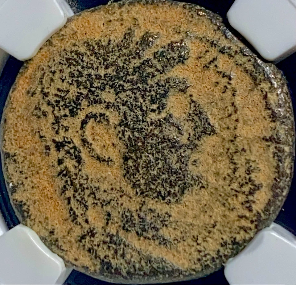 Emperador romano Claudio I 41 dC-54 dC Antigua Antioquía NGC moneda genuina certificada como Foto 2 de 4