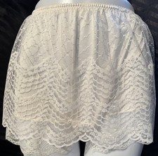 Custom White Panties  White Lace 5in Wide Gusset Sz 9/10