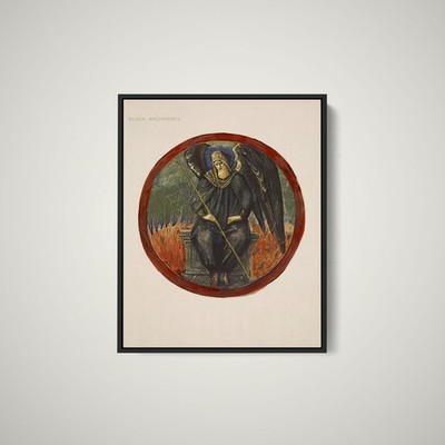 Edward Burne Jones - The Flower Book Black Archangel - Paper or Canvas