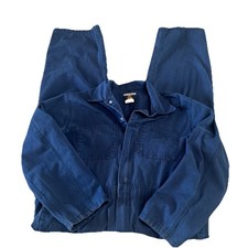 Walls Master Made Navy Blue Cotton Blend Work Coveralls Boilersuit Mens Large LR