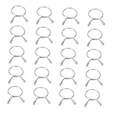 Fuel Line Hose Clips 20Pcs 23mm ID 25.8mm Clamp Dia. 304 25.8mm OD, 23mm ID