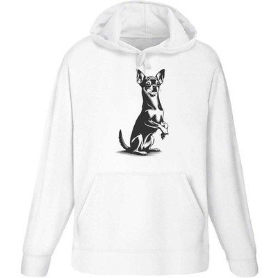 Hoodie / Kapuzenpullover ''Süßer Chihuahua Sitting Up'' für Erwachsene (HO061638)