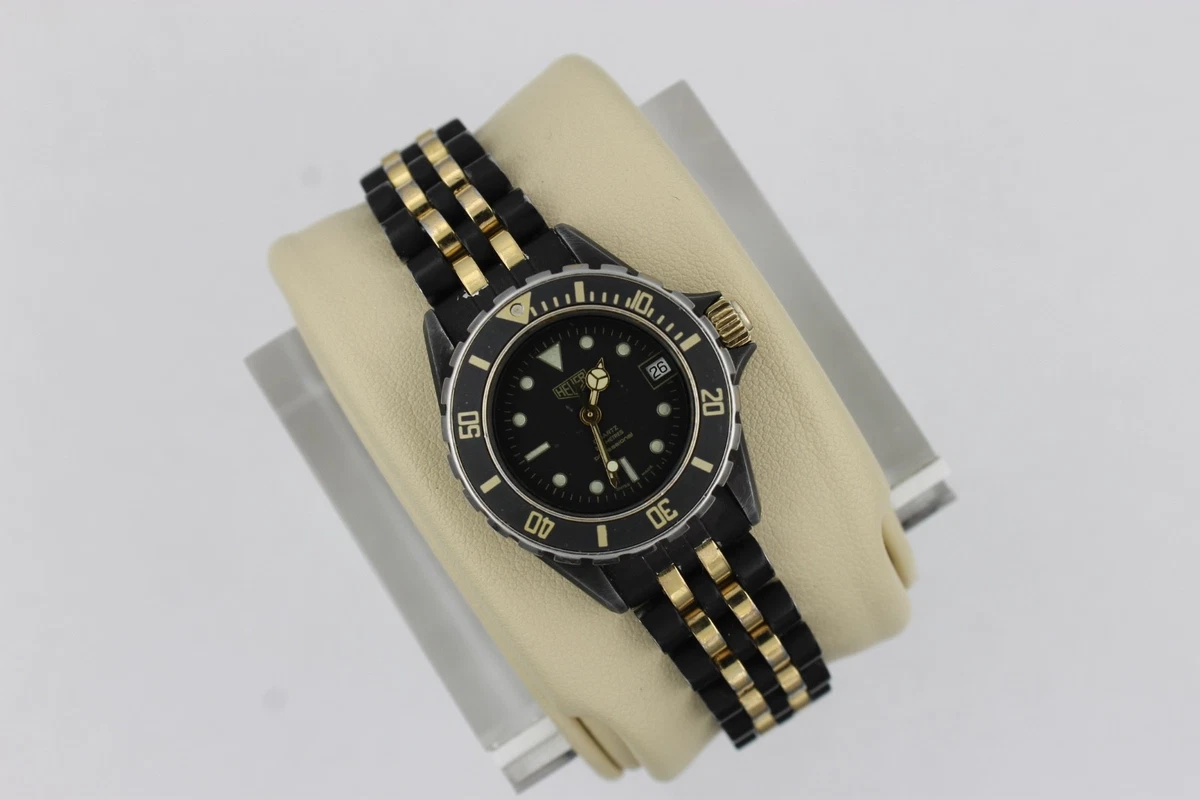 RARE Ladies 28mm Heuer (Pre-Tag) 980.108 Professional 1000 Luminous Dial Watch! TAG Heuer 1000 Stainless Steel Case Round Wristwatches | eBay main image 3