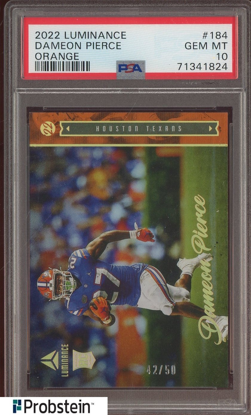 Dameon Pierce Panini Luminance #184 Orange