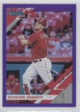 2019 Panini Donruss Holo Purple Scooter Gennett #137 2k3