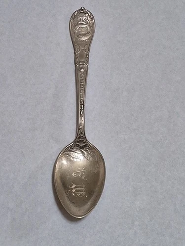 Antique Gorham Sterling Silver Zodiac Spoon – February – Pisces – Pat. 1894