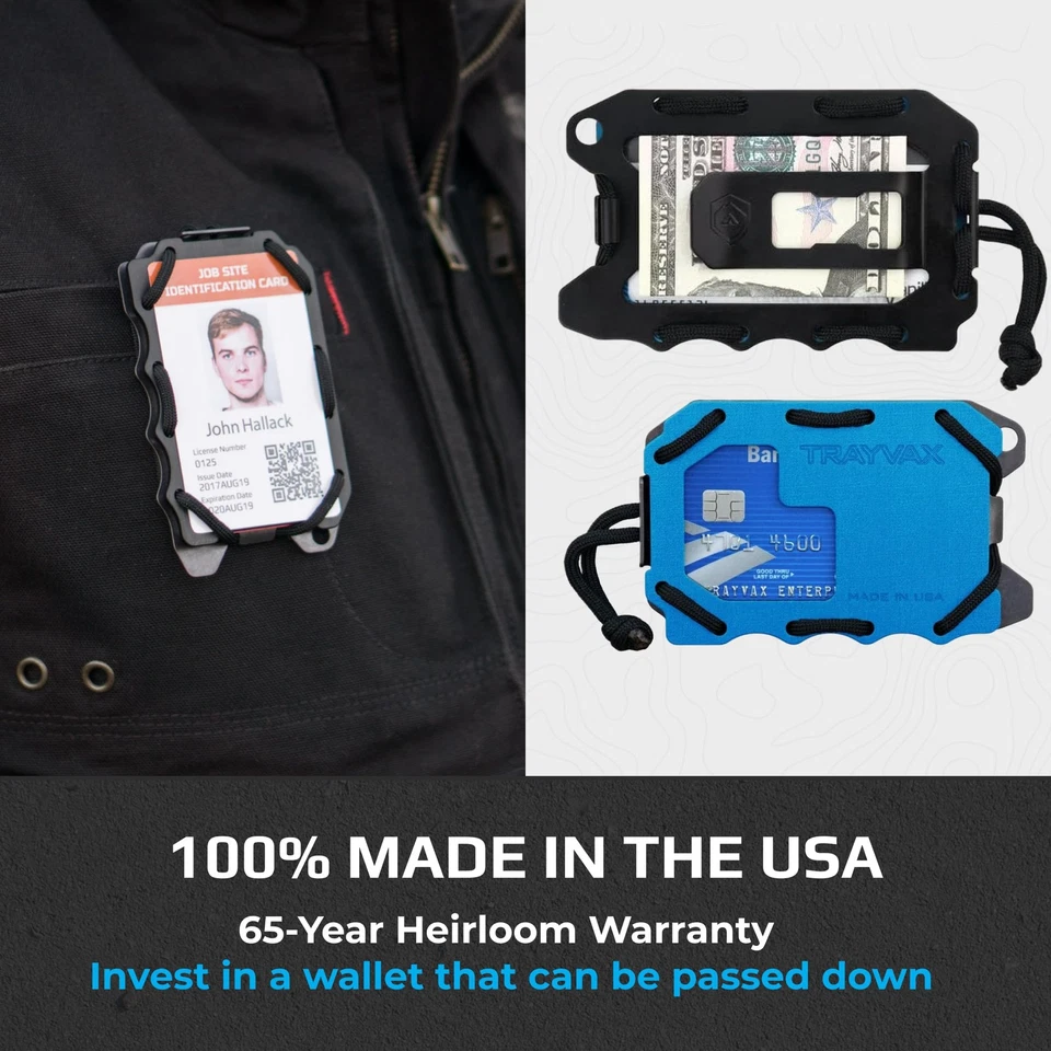 Original 2.0 Wallet, RFID Front Pocket Tactical Metal Credit Card Holder with... - Image 3 of 4