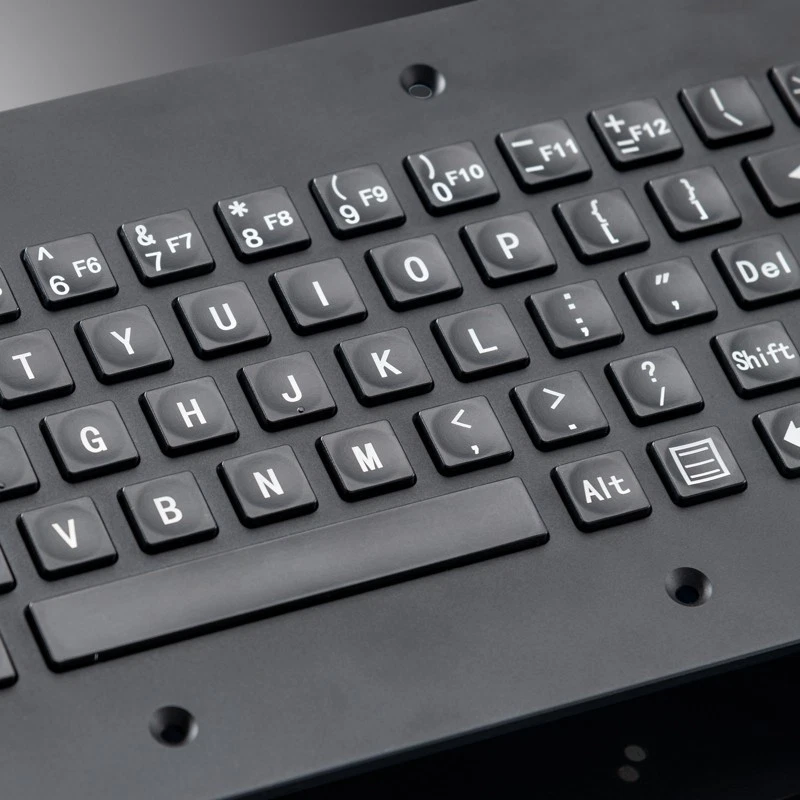 Industrial Keyboard With Ergonomic Trackball Comfortable Plastic Buttons - Image 3 of 4