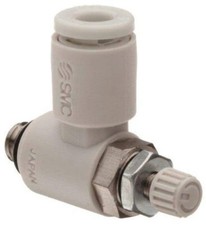 10 SMC NEW AS1211F-M5-04 PLC 4MM Elbow Speed Controller Air Flow Control Valve