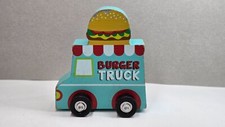 Horizon Group Wooden Wood Toy BURGER TRUCK USA Kid Game Toy