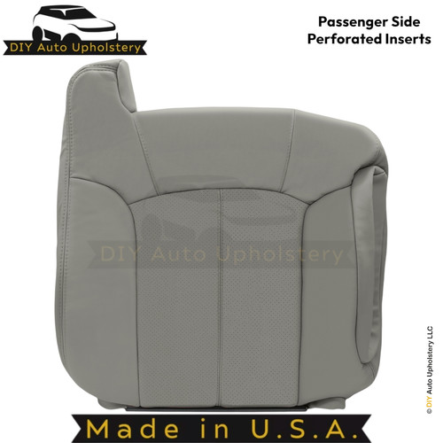 2002 Fits Cadillac Escalade Leatherette Front Replacement Covers Pewter Gray - Picture 34 of 74