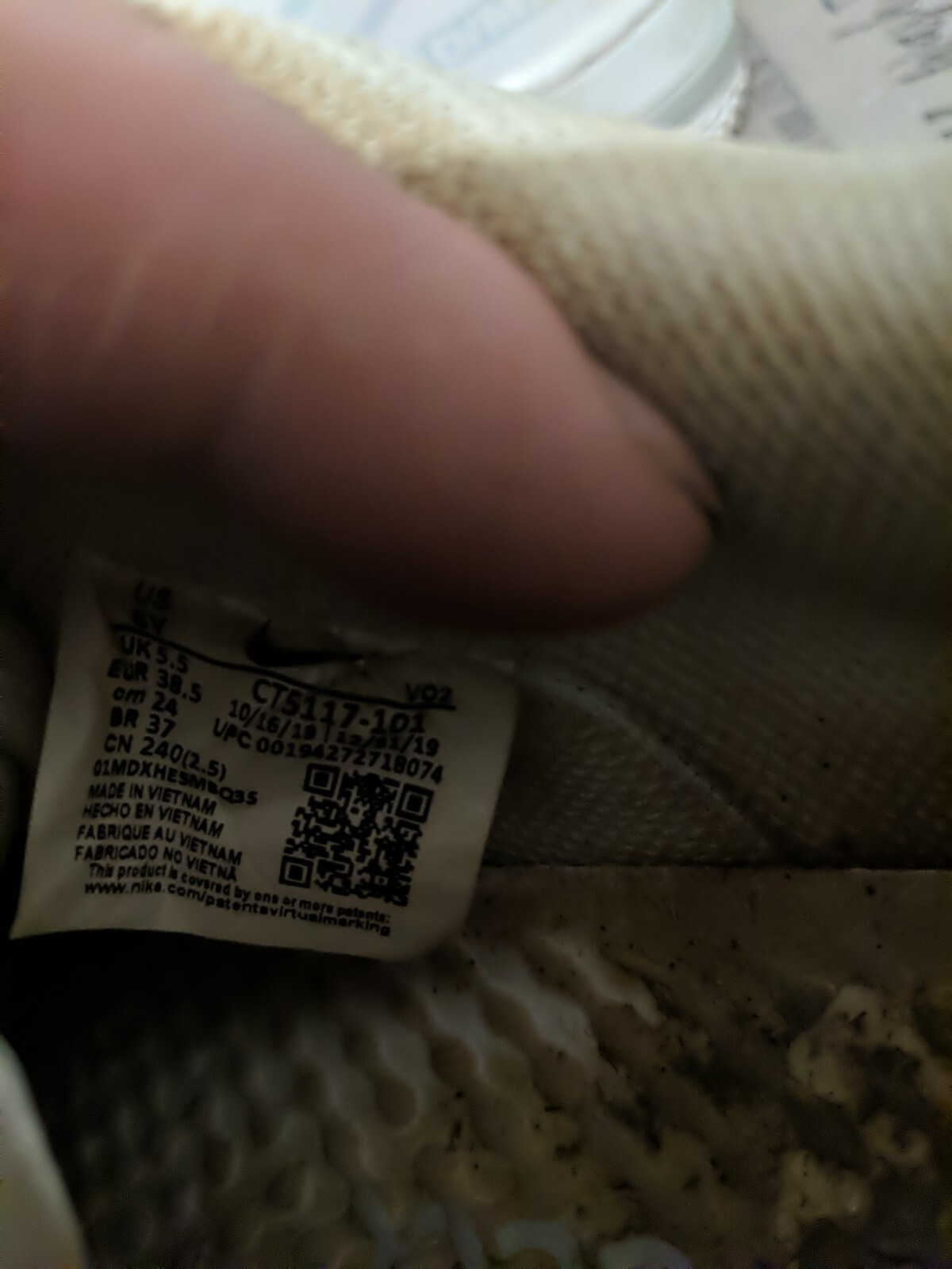 Nike Air Force 1 React Dimsix Low White Women's T… - image 22