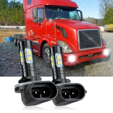 2x Fog Light 50W White LED Replacement Bulb 881 896 For Volvo VNL VN 2003-2015