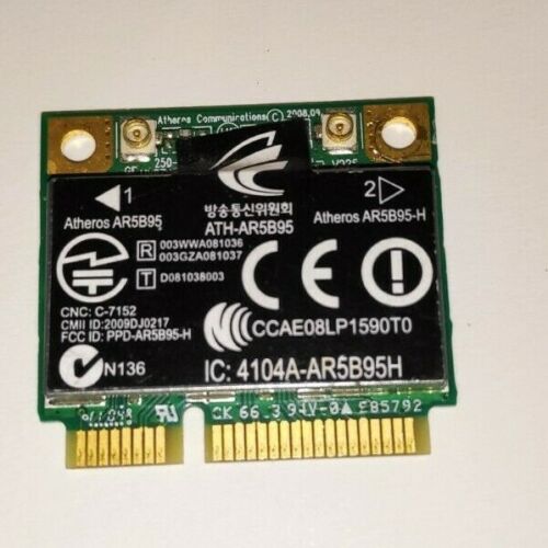 ☆ Carte MINI PCI-e sans fil Atheros AR5B95 pour HP CQ62 G42 CQ56 G6 G72  - Photo 1/2