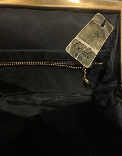 Corde' 1940’s Black Handbag WWII Era Bag Gimp Cord Purse Genuine Vintage W/Tags - Picture 4 of 9