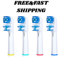 Replacement Brush Heads Compatible With Oral B- Double Clean Design 4 Pcs