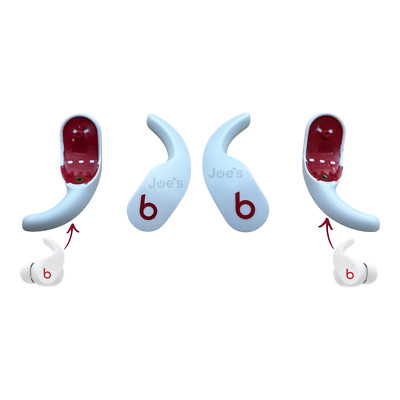 Genuine Beats Fit Pro Wingtips Replacements Ear Hook Rubber LEFT + RIGHT - White