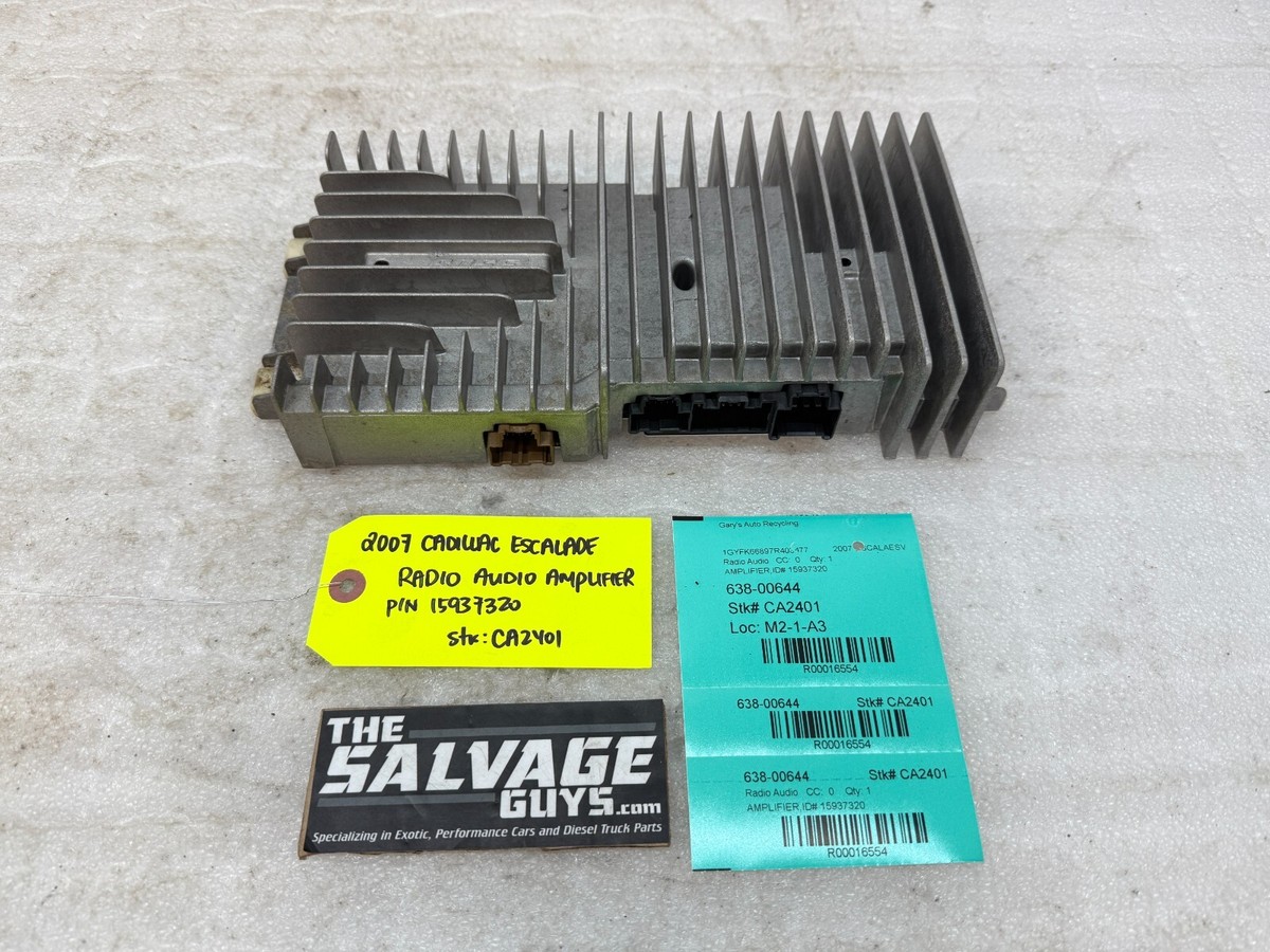 07 CADILLAC ESCALADE YUKON TAHOE OEM BOSE STEREO RADIO AMP