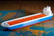 Container Ship N or Z Scale With 12 containers Train Choose White or Color Print