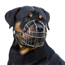 Strong Dog Muzzle Metal Wire Basket Olde English Bulldogge American Bully Pocket