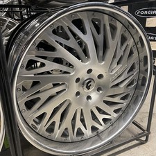 26 Forgiato Wheels Biaforca Brushed Chrome Lip Wheel Tire Package 6 Lug 26 Forgiato Wheels Biaforca Brushed Chrome Lip Wheel Tire Package 6 Lug