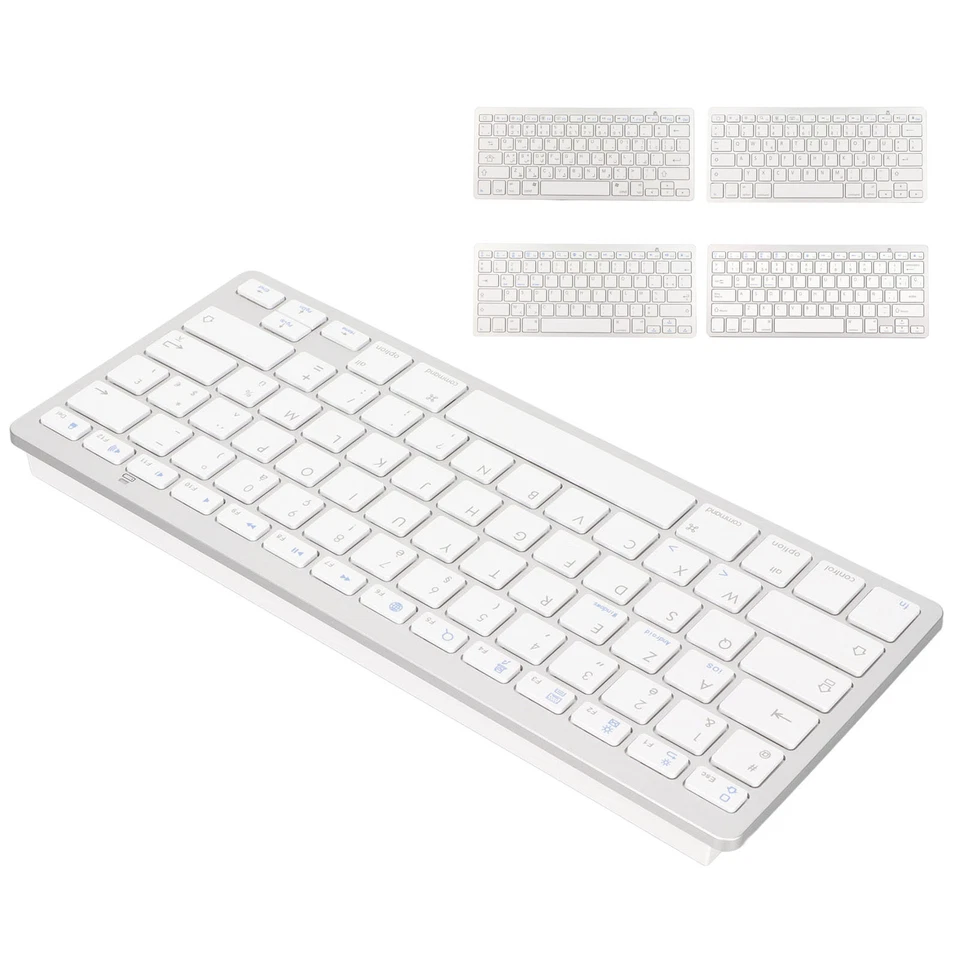 Wireless Keyboard Ultra Lightweight Ergonomic Compact Keyboard For IOS GF0 - Image 3 of 4