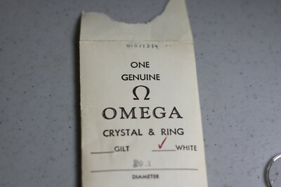 Authentic Omega Step Crystal Replacement WHITE Tension Ring   20.1mm --15