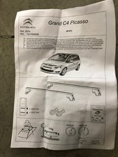 COPPIA DI BARRE PORTABAGAGLI PER AUTO CITROEN C4 PICASSO