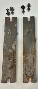 Set Of Two Burnham V7-3 Section Oil Boiler Flue Cast Iron Clean Out Covers