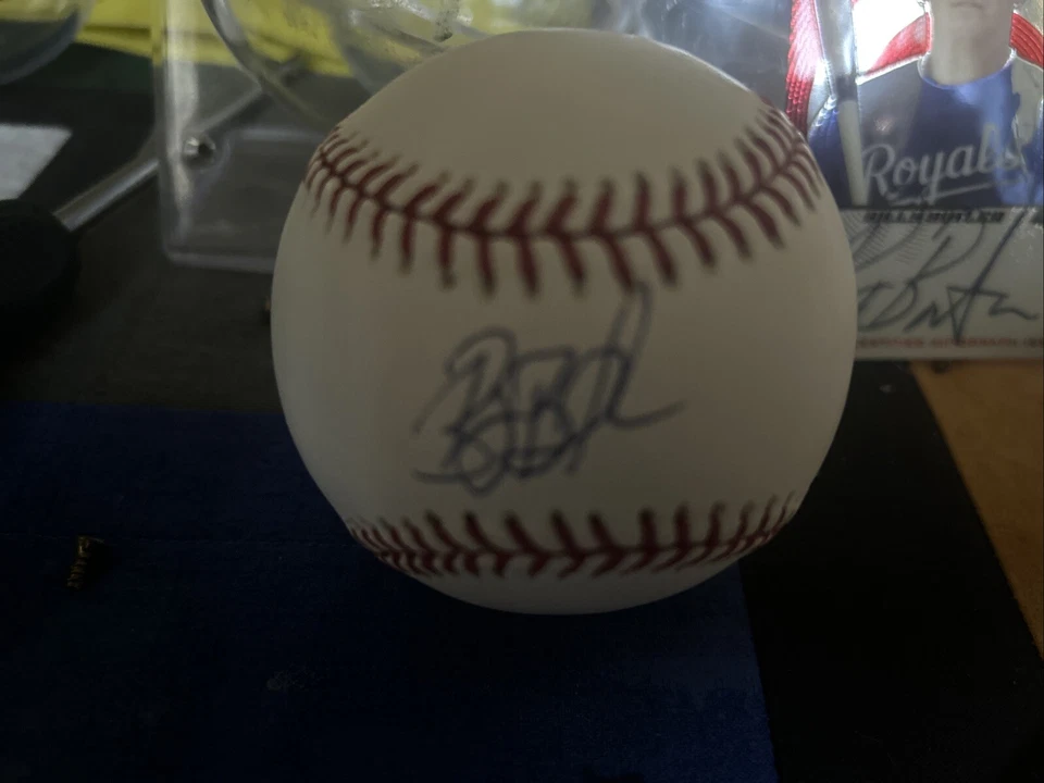 Billy Butler Autographed MLB Rawlings Baseball And Card Royals, A’s - Image 2 of 4