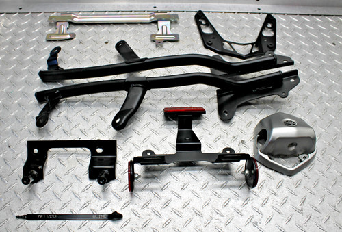 2019 YAMAHA SMAX XC155 -OEM-  METAL BRACKETS SIDE RAILS LICENSE PLATE BRACKET 