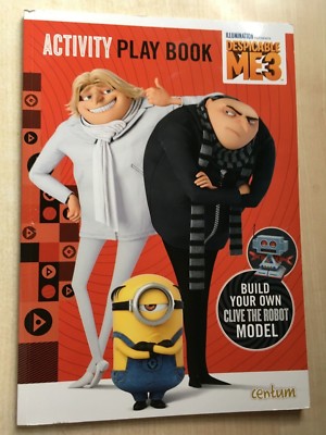 Neu Despicable Me 3 Minions Aktivität Spielbuch - Baue deinen eigenen Clive the Robot