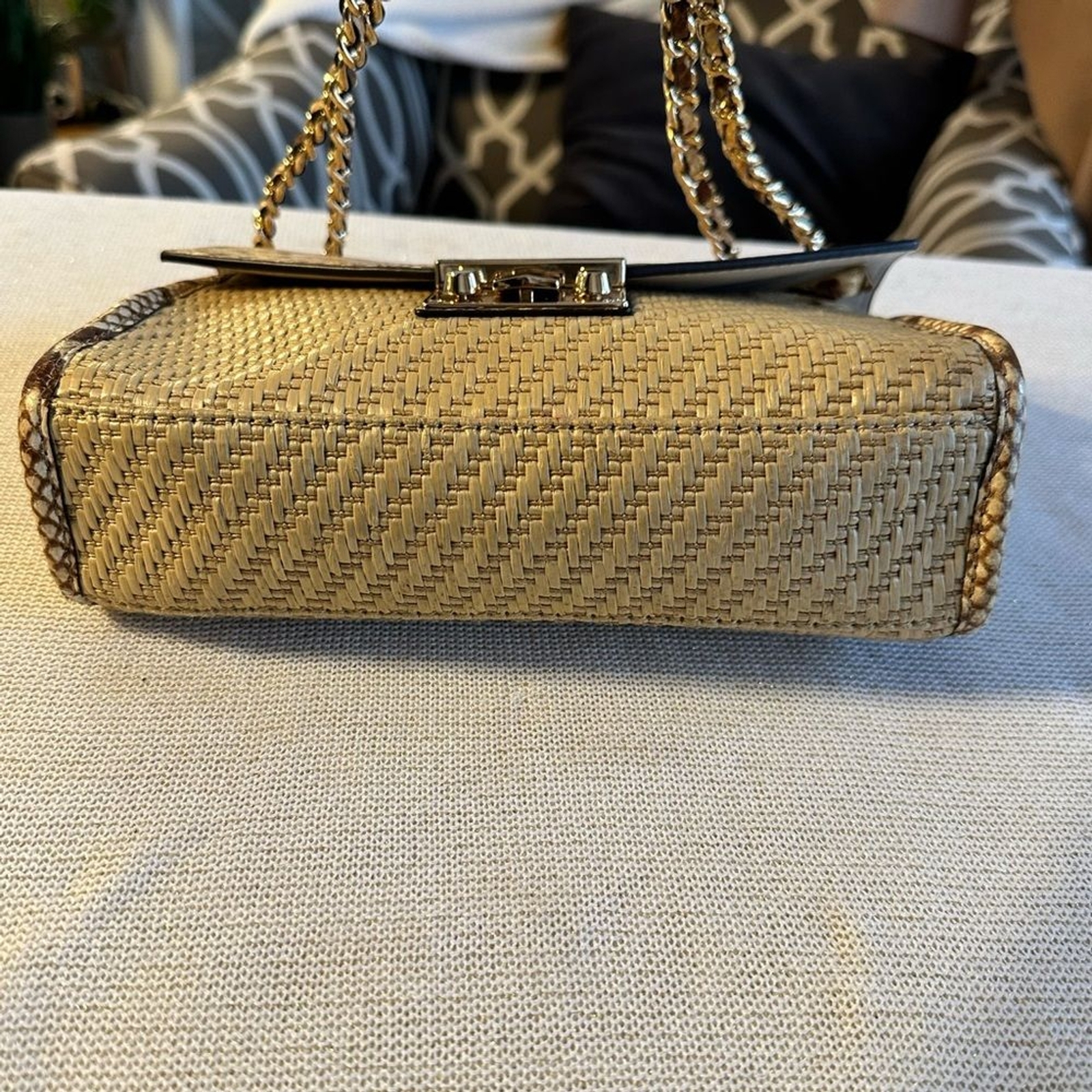 Michael Kors Straw Python Capsule Rose Bag. Pre-l… - image 3