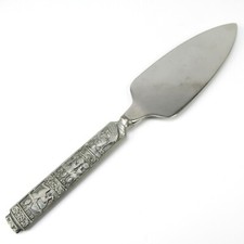 Royal Pewter Konge Tinn Zinn Tortenheber "Olav der Heilige" Wikinger 70er Jahre