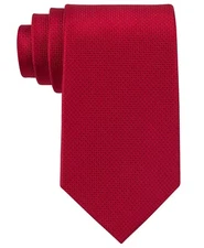 MICHAEL KORS Silk Sorento Solid Scarlet Red Tie New Free Shipping