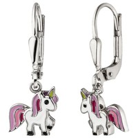 "Jobo \"51862\" Kinder OhrhäNger Einhorn 925 Sterling Silber Kinderohrringe"