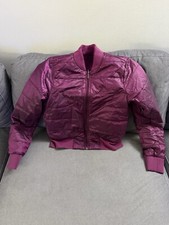 LULULEMON Womens Non-Stop Reversible Bomber Jacket Size 6 Purple