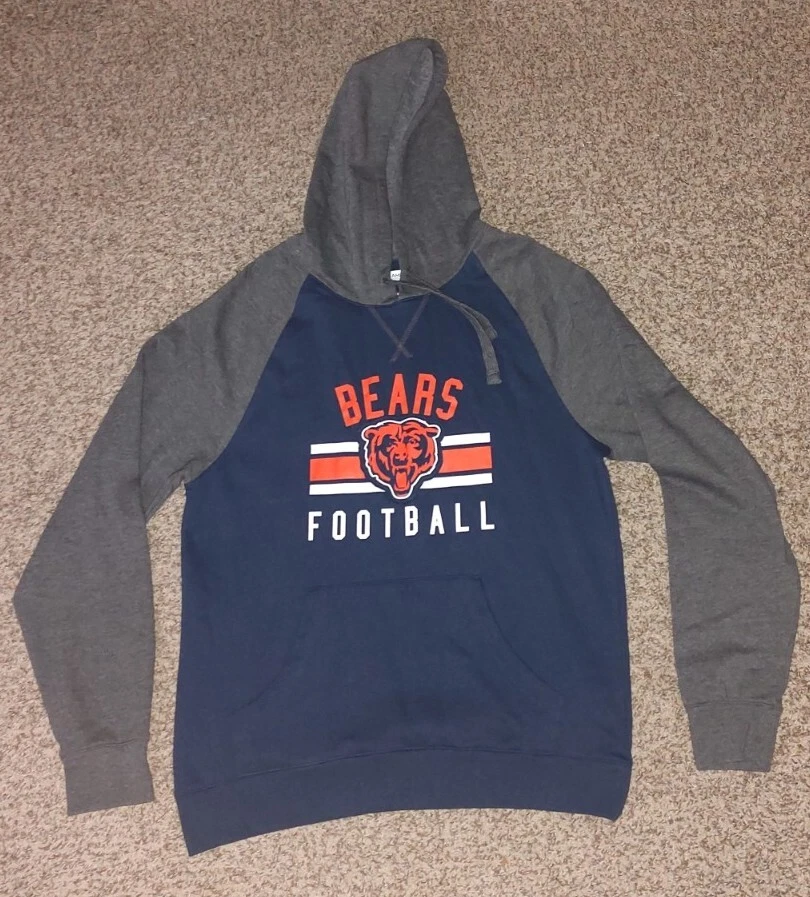 VETEMENTS Felpa con cappuccio NFL Team Apparel Chicago Bears blu grigia da uomo outdoor M
