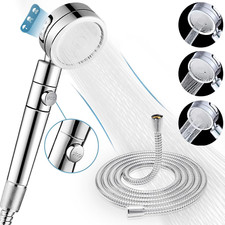 Handheld Shower Head, 3 Spray Modes High Pressure Shower Head and 2M Hose Set, P