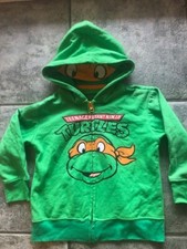 Teenage Ninja Mutant Turtles zipped hoodie mask sweatshirt shirt Medium 18 M 24