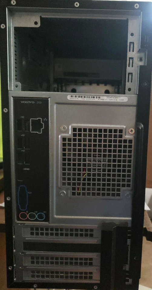 Dell Vostro 260 Desktop Tower bare bones case+DVD RW, FAN, Front panel cables - Image 2 of 4