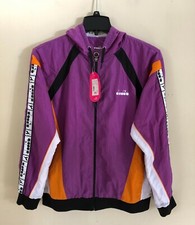 NWT Diadora Women's Hoodie Water  Wind Proof Tracksuit Jacket Size L