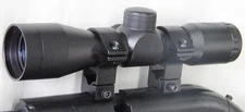 Compact 4x30 Scope + Mounts for Savage Model 24 Over Under .22 Rimfire Rifle
