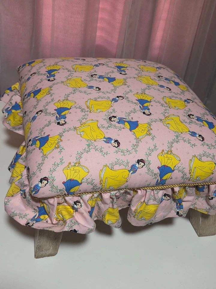 Белоснежный табурет для ног розовый, синий и желтый или кошачья кровать или детский стул - Изображение 4 из 4